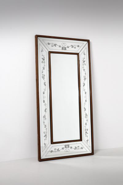 Luigi Brusotti Large Mid Century Italian Mirror