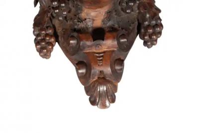  Luigi Frullini Pair Of Renaissance Revival Carved Walnut Wall Brackets By Luigi Frullini