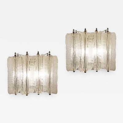  Lumenform Pair of Murano Glass Sconces by Lumenform