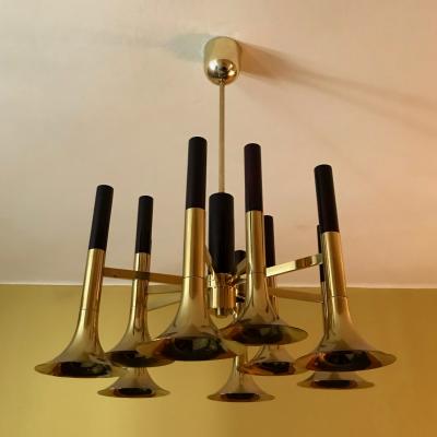  Lumi Trumpets Ceiling Light attr to Lumi Milano