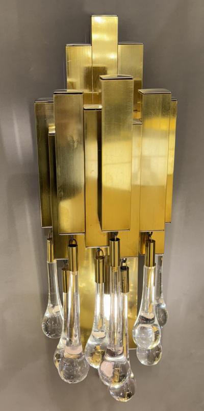  Lumica Pair of drops sconces Lumica Barcelona Spain circa 1970