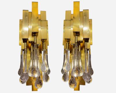  Lumica Pair of drops sconces Lumica Barcelona Spain circa 1970