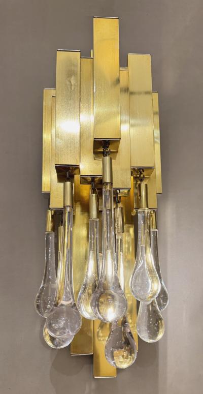  Lumica Pair of drops sconces Lumica Barcelona Spain circa 1970