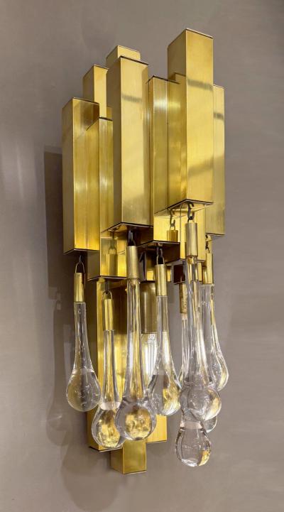  Lumica Pair of drops sconces Lumica Barcelona Spain circa 1970