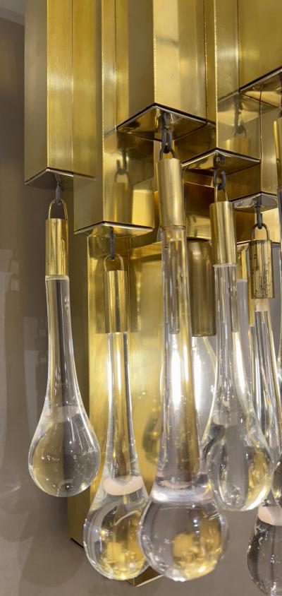  Lumica Pair of drops sconces Lumica Barcelona Spain circa 1970