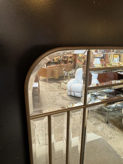  Lupi Cristal Luxor Antonio Lupi Art Deco Wall Mirror Italy c 1970s