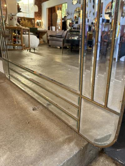  Lupi Cristal Luxor Antonio Lupi Art Deco Wall Mirror Italy c 1970s