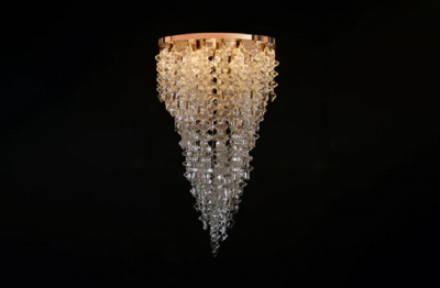  Luxe BRUTALE Venetian Glass Chandelier