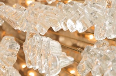  Luxe BRUTALE Venetian Glass Chandelier