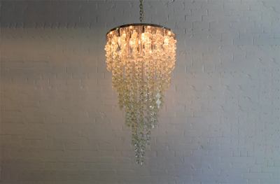  Luxe BRUTALE Venetian Glass Chandelier