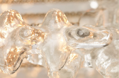  Luxe BRUTALE Venetian Glass Chandelier