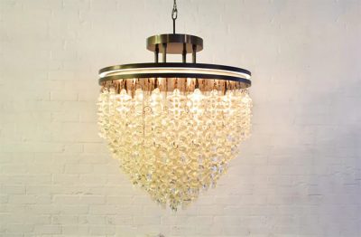  Luxe BRUTALE Venetian Glass Chandelier