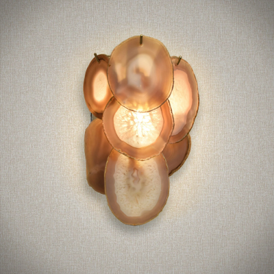  Luxe CAMILLE Wall Sconce Color Cafe Au Lait