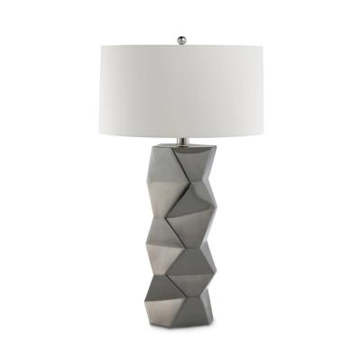 Luxe CARINA Geometric Ceramic Sculpture Table Lamp