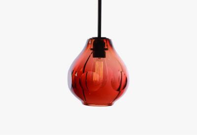  Luxe DUCELLO Hand Blown Crystal Single Pendant Media Glass