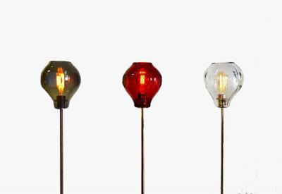  Luxe DUCELLO Hand Blown Glass Pendant Floor Lamp