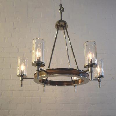  Luxe FIAMMI Single Tier Flame Chandelier 32