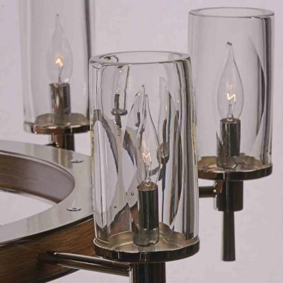  Luxe FIAMMI Single Tier Flame Chandelier 32