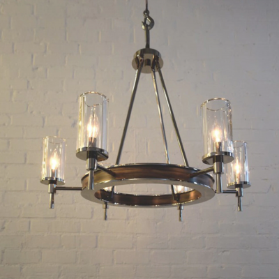  Luxe FIAMMI Single Tier Flame Chandelier 32