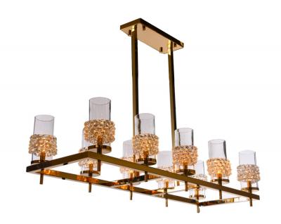  Luxe GIO CIOLO 10 Rectangle Dining Chandelier