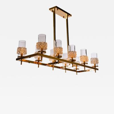  Luxe GIO CIOLO 10 Rectangle Dining Chandelier