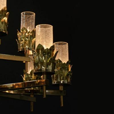  Luxe GIO Medici Single Tier 8 Arm Leaf Chandelier