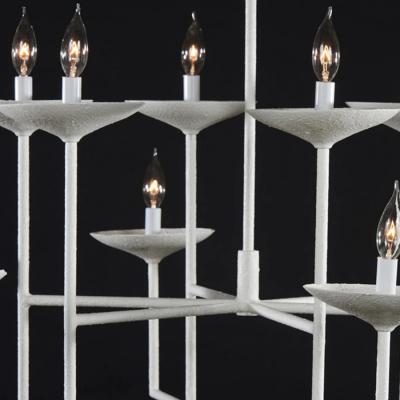  Luxe LE MARAIS Two Tier French Plaster Chandelier 47