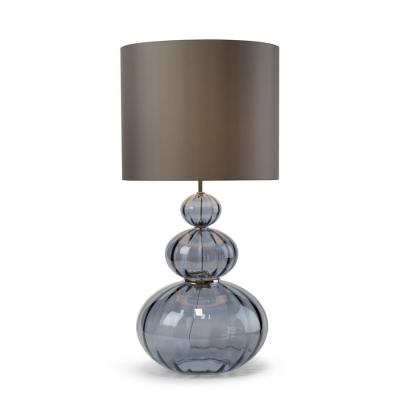  Luxe MAGGIE MAY Hand Blown Ribbed Glass Table Lamp