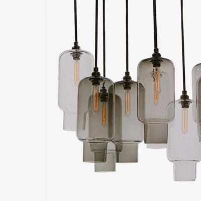  Luxe SORBONNE 10 Hand Blown Glass Chandelier