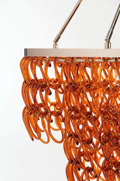 Luxe TESSA Glass Cristale Grande Dining Chandelier