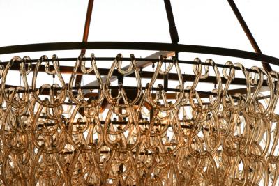 Luxe TESSA Glass Cristale Grande Dining Chandelier
