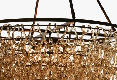  Luxe TESSA Glass Cristale Piccolo Chandelier