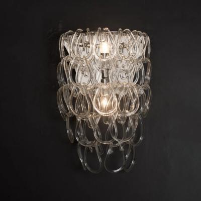  Luxe TESSA Glass Cristale Wall Sconce