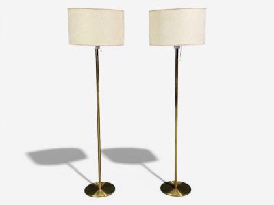  Luxus Luxus Vittsj Floor Lamps Patinated Brass Sweden 1960s