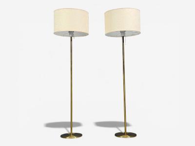  Luxus Luxus Vittsj Floor Lamps Patinated Brass Sweden 1960s