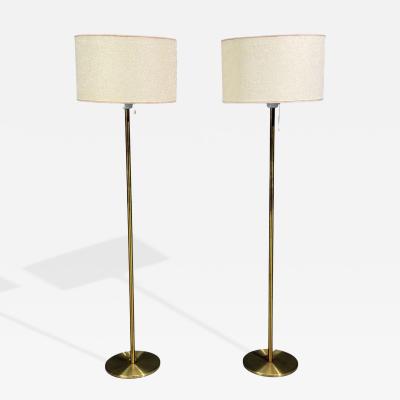  Luxus Luxus Vittsj Floor Lamps Patinated Brass Sweden 1960s