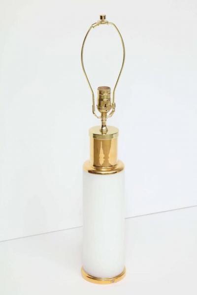  Luxus Luxus White Glass Gold Trim Lamps