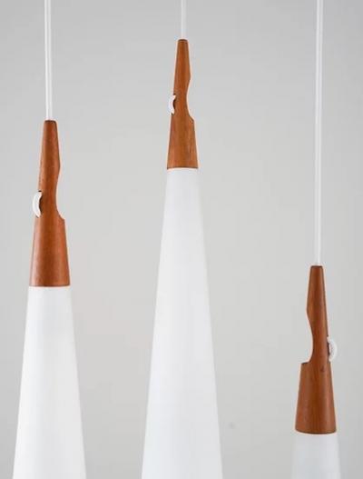  Luxus Midcentury Swedish Chandelier by Luxus Sweden