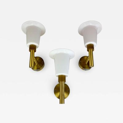  Luxus Midcentury Wall Mounted Brass and Acrylic Lamps Luxus Sweden 1960s