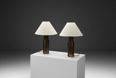  Luxus Pair of Model 1041 Table Lamps by Luxus Sweden Mid 20th Century