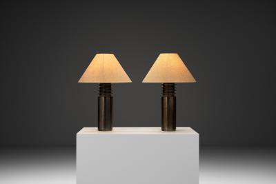  Luxus Pair of Model 1041 Table Lamps by Luxus Sweden Mid 20th Century