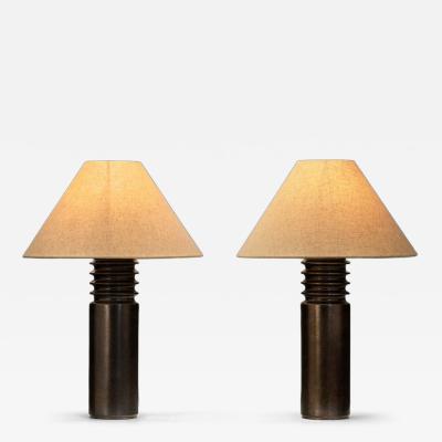  Luxus Pair of Model 1041 Table Lamps by Luxus Sweden Mid 20th Century