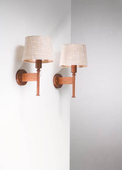  Luxus Pair of Uno sten Kristiansson Luxus wall lamps