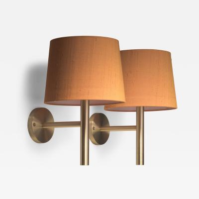  Luxus Pair of Uno sten Kristiansson wall lamps for Luxus