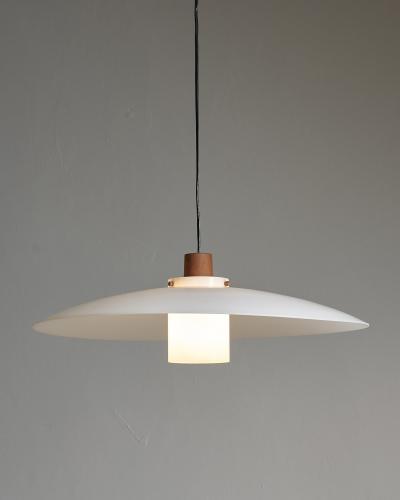  Luxus Teak and Plexiglass Model 1534 Pendant 1960s