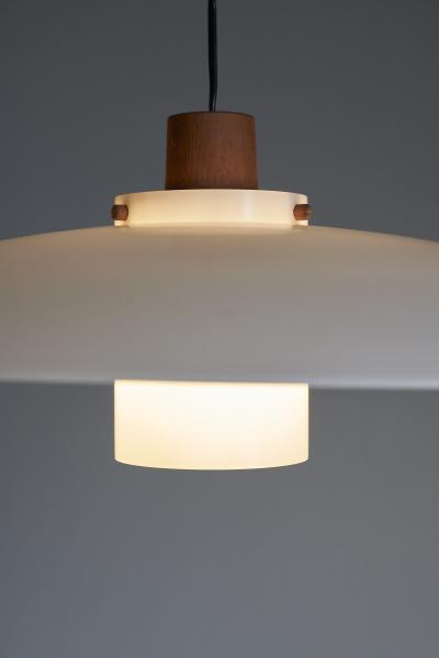  Luxus Teak and Plexiglass Model 1534 Pendant 1960s