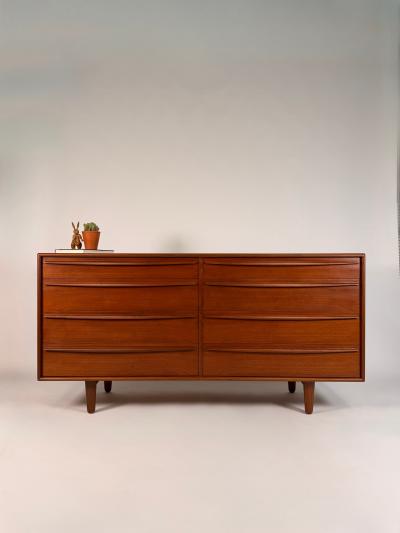  Lyby Mobler Danish Modern 8 Drawer Dresser by Lyby Mobler