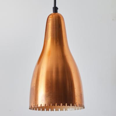  Lyfa 1950s Bent Karlby Perforated Copper Pendant for Lyfa