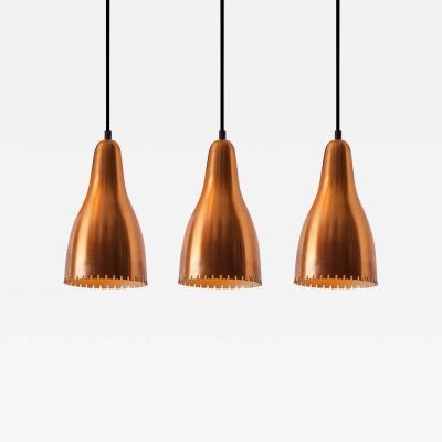  Lyfa 1950s Bent Karlby Perforated Copper Pendant for Lyfa