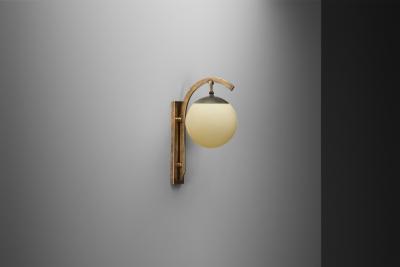  Lyfa Art Deco Dome Wall Lamp by Lyfa Attr Denmark ca 1930s